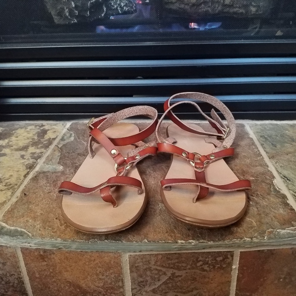 Aldo Brown Strappy Sandals